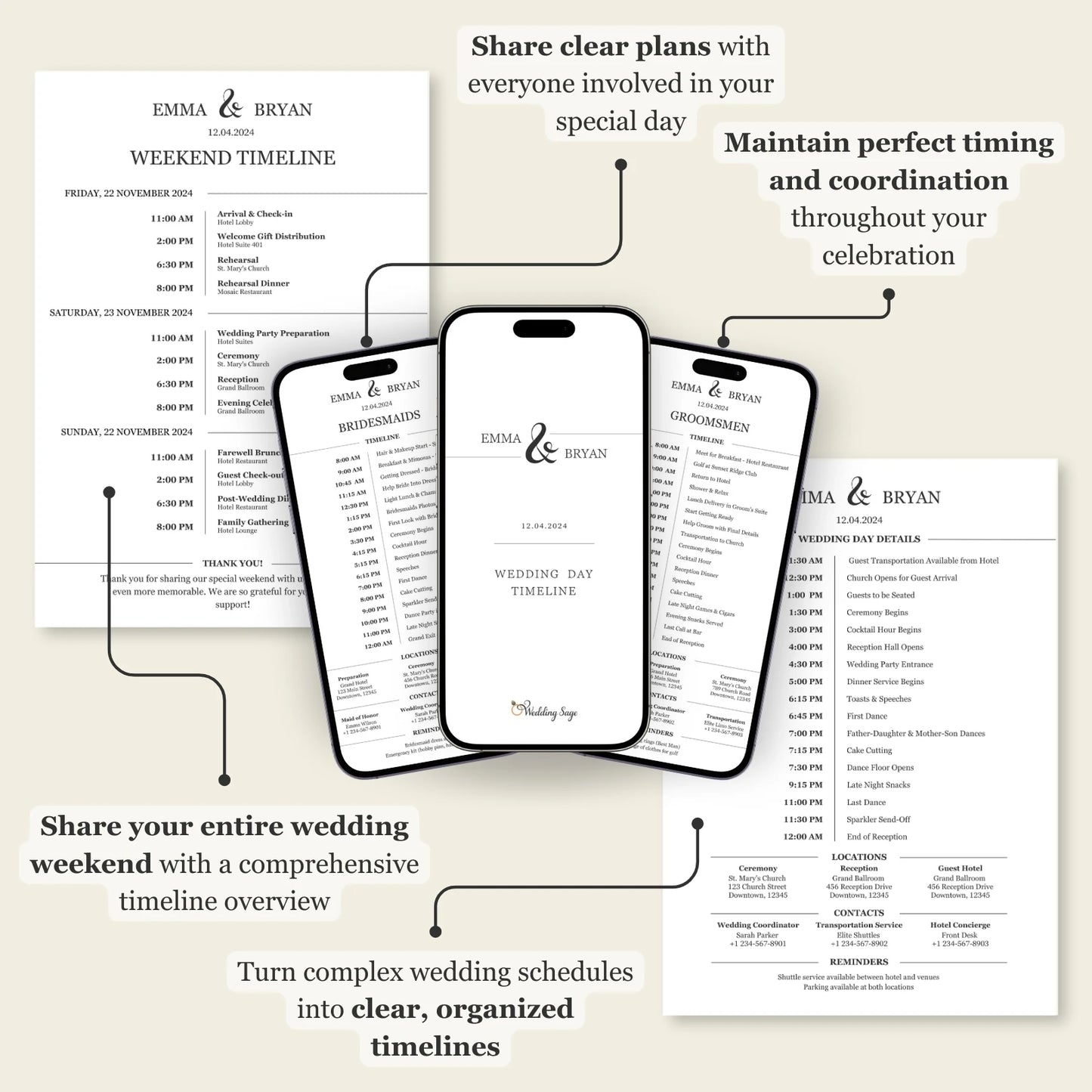 Wedding Google Sheets