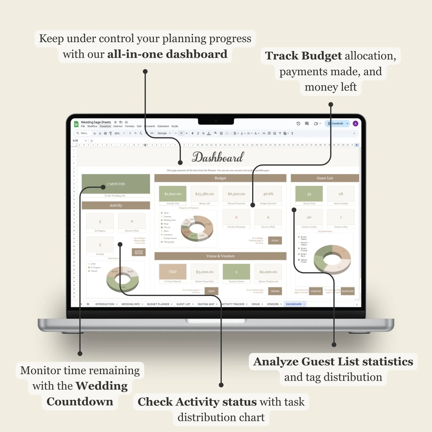 Wedding Google Sheets