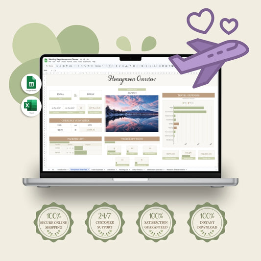Honeymoon Google Sheets