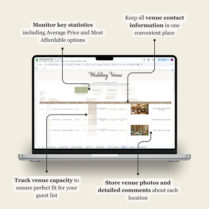 Wedding Google Sheets